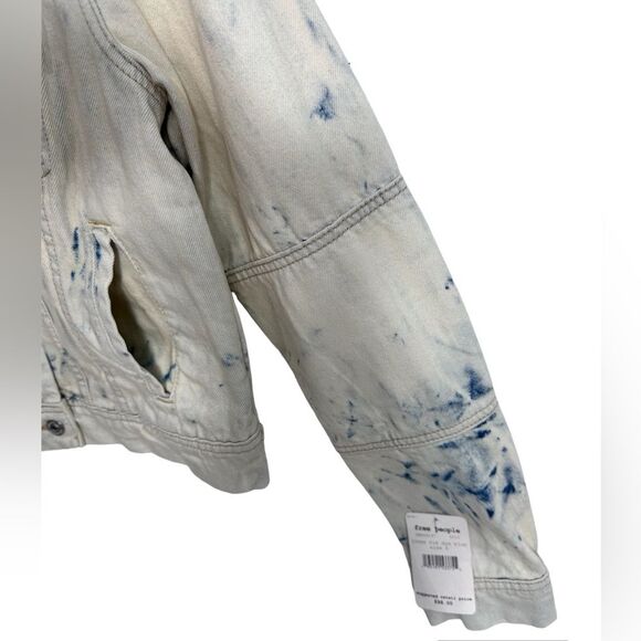 FREE PEOPLE Rumors Denim Jacket Size SMALL - Picture 10 of 16